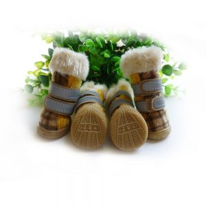 Cizme pentru catei XB1439G 7 CateiLaModa.ro XB1439 Galben 2